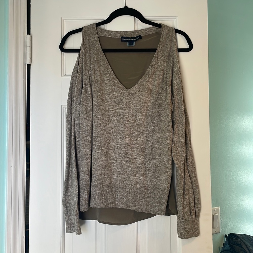 French Connection Open-Shoulder Sweater
